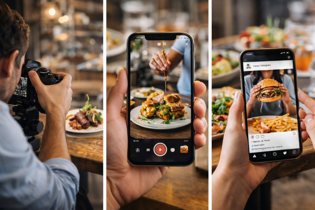 image of restaurant social media content